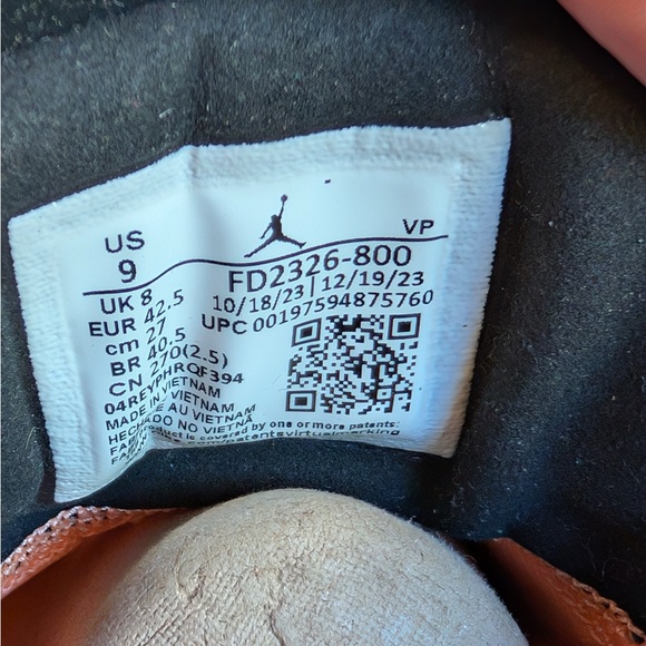 Nike Air Jordan XXXVIII 38 Low Crimson Tint Sneakers FD2326-800 Men’s Size 9 - Picture 8 of 8